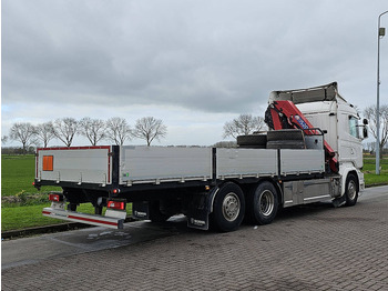 Dropside/ Flatbed truck, Crane truck Scania R410 6X2 HMF 1520 K5 REM.: picture 4