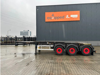 Container transporter/ Swap body semi-trailer Burg 20FT/3-axles, empty weight: 3.400kg, SAF INTRADISC, ADR (EXII, EXII, FL, AT), 2x LIFTAXLE, NL-Chassis, APK/ADR: 08/2025: picture 2