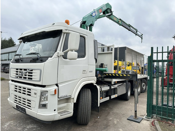 Dropside/ Flatbed truck, Crane truck Volvo FM 400 8x2 PLATFORM (7m) + CRANE HMF 1460 K3 - 234.000km - LIFT + STEERING AXLES - EURO 3 - I-SHIFT: picture 3