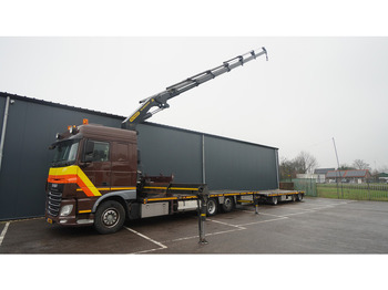 DAF XF 460 6X2 FLATBED TRUCK WITH PALFINGER PK 50002 CRANE IN COMBI WITH TRAILER leasing DAF XF 460 6X2 FLATBED TRUCK WITH PALFINGER PK 50002 CRANE IN COMBI WITH TRAILER: picture 3