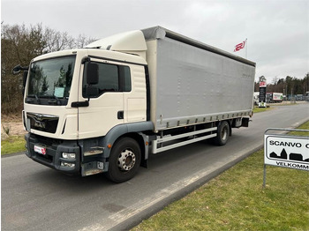 Curtainsider truck MAN TGM 18.340