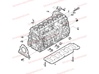 Engine and parts for Truck FPT IVECO CASE FPT IVECO CASE Cursor9Bus F2CFE612D*J231/F2CFE612A*J098 5802748674 STIFFENING PLATE 504321958 5801398263: picture 2