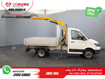 Open body delivery van Volkswagen Crafter 50 165 pk Effer 352S Kraan/ Crane/ Kran/ Autokran/ PTO/ Open laadbak/ Dubbel Lucht: picture 2