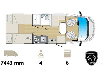 New Camper van XGO Dynamic 99P PLUS Peugeot Boxer 140HP, 4 seats (2024 model): picture 3