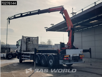 Dropside/ Flatbed truck, Crane truck Renault C 380 8X4 Palfinger PK 23001 EH Remote Lift+Lenkachse Euro 6: picture 3