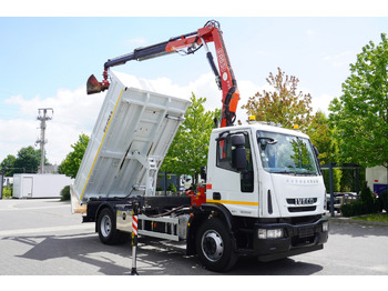 Tipper, Crane truck IVECO Eurocargo 160E22 EEV Dump truck / Bortmatic / Crane FASSI F95A.0.22: picture 3