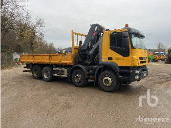 Dropside/ Flatbed truck, Crane truck IVECO TRAKKER 450 2009 Hiab 377 HI DUO 10 ton Art ...: picture 5