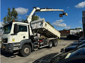 Crane truck, Tipper MAN TGS 26.400 6X4 HIAB 166D + REMOTE CONTROL + 2 WA: picture 3