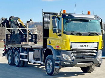 Crane truck, Dropside/ Flatbed truck DAF CF 450 * PK 22002 - EH D + FUNK * 6x4 * TOP: picture 3