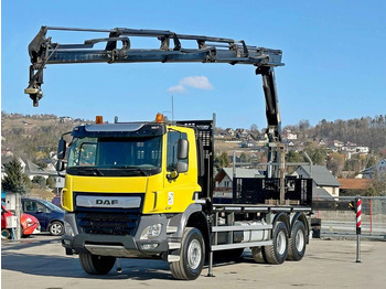 Crane truck, Dropside/ Flatbed truck DAF CF 450 * PK 22002 - EH D + FUNK * 6x4 * TOP: picture 2