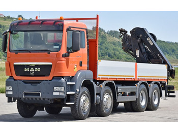 Crane truck, Dropside/ Flatbed truck MAN TGS 35.440 * HIAB 211 E-6 HIDUO +FUNK / 8x4: picture 4