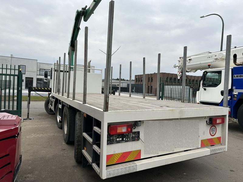 Dropside/ Flatbed truck, Crane truck Volvo FM 400 8x2 PLATFORM (7m) + CRANE HMF 1460 K3 - 234.000km - LIFT + STEERING AXLES - EURO 3 - I-SHIFT: picture 6