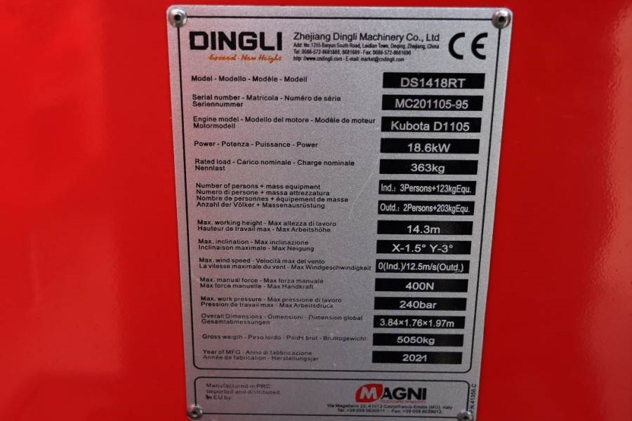 Scissor lift Magni DS1418RT New And Available Directly From Stock, Di: picture 6