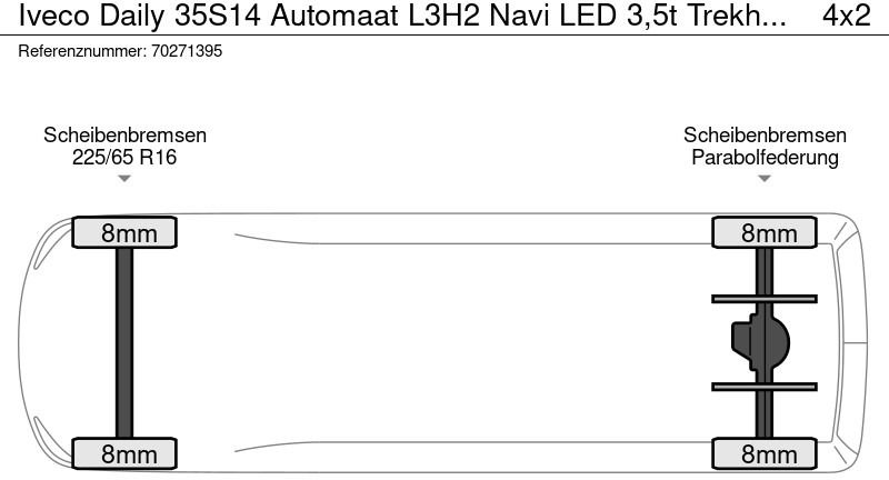 Panel van Iveco Daily 35S14 Automaat L3H2 Navi LED 3,5t Trekhaak Imperiaal Camera Airco Cruise L3 16m3 Airco Trekhaak Cruise control: picture 21