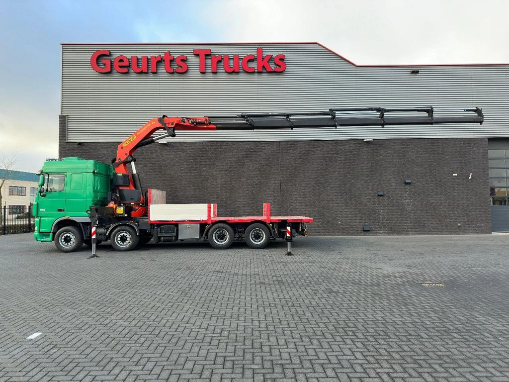 Crane truck, Dropside/ Flatbed truck DAF XF 105.510 8X4 + PALFINGER PK 65002-SH E POWER L: picture 1