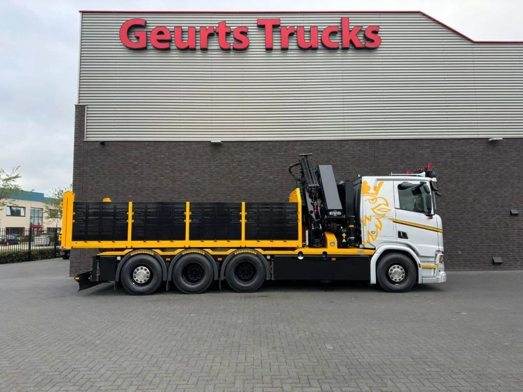 Crane truck, Tipper Scania R530 V8 NGS 8X4 TRIDEM MET HYVA 2Z KIPPER + HMF: picture 16