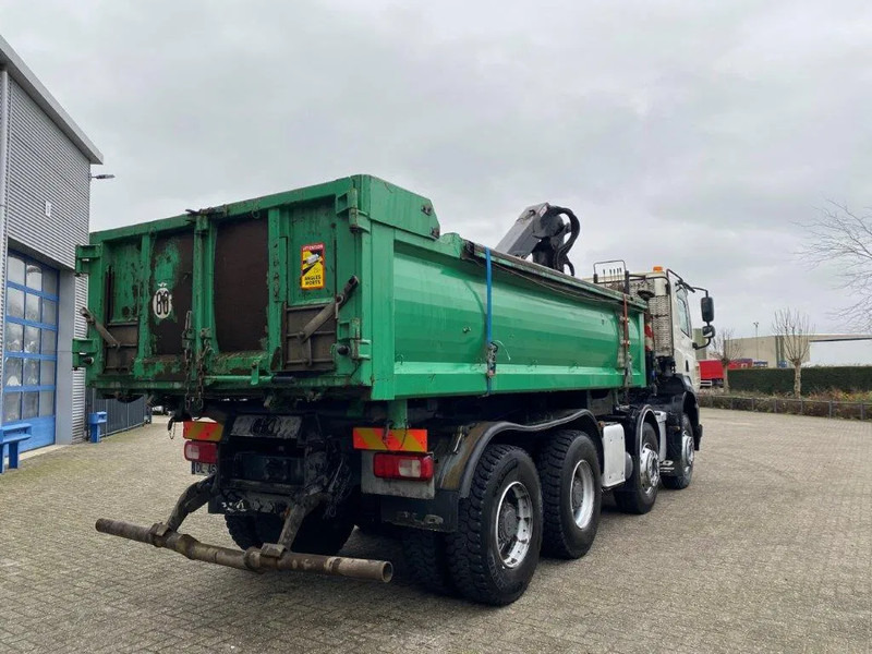 Crane truck DAF CF410 / 8X4 / BIG AXLE / FULL-STEEL /2 SIDE TIPPER/ ONLY:363247 KM / AUTOMATIC / EURO-6 / 2014: picture 6