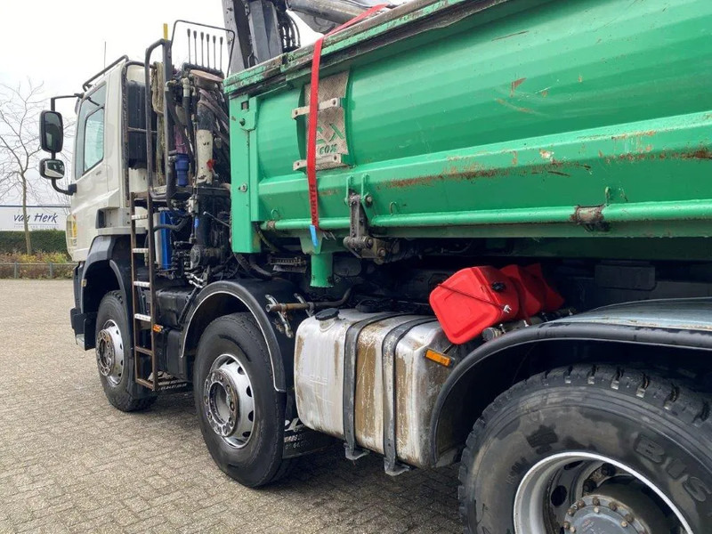 Crane truck DAF CF410 / 8X4 / BIG AXLE / FULL-STEEL /2 SIDE TIPPER/ ONLY:363247 KM / AUTOMATIC / EURO-6 / 2014: picture 9