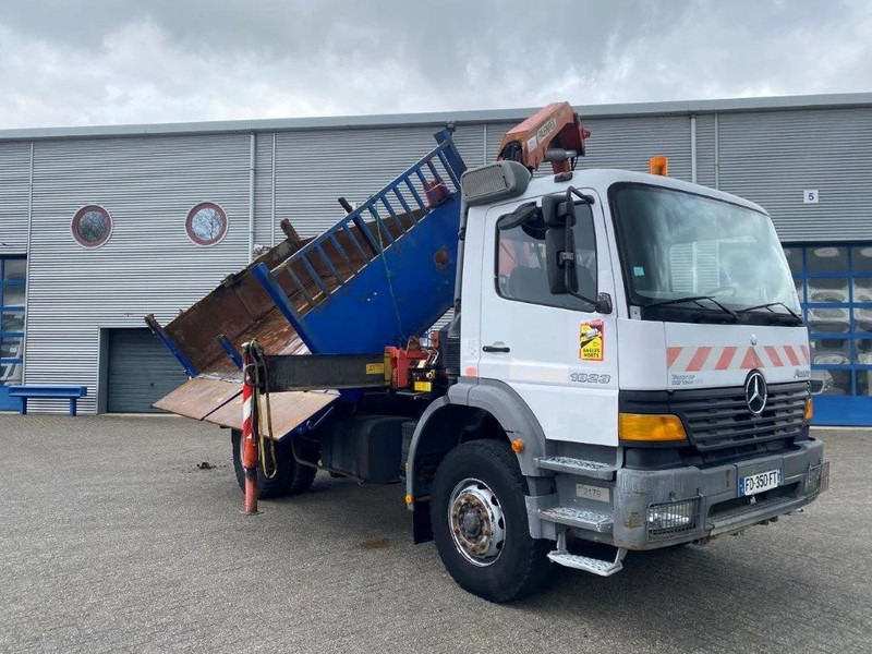 Tipper, Crane truck Mercedes-Benz Atego 1823 / 3 SIDE TIPPER+CRANE / BIG AXLE / FULL STEEL / PALFINGER / MANUAL / EURO-2 / 1999: picture 6