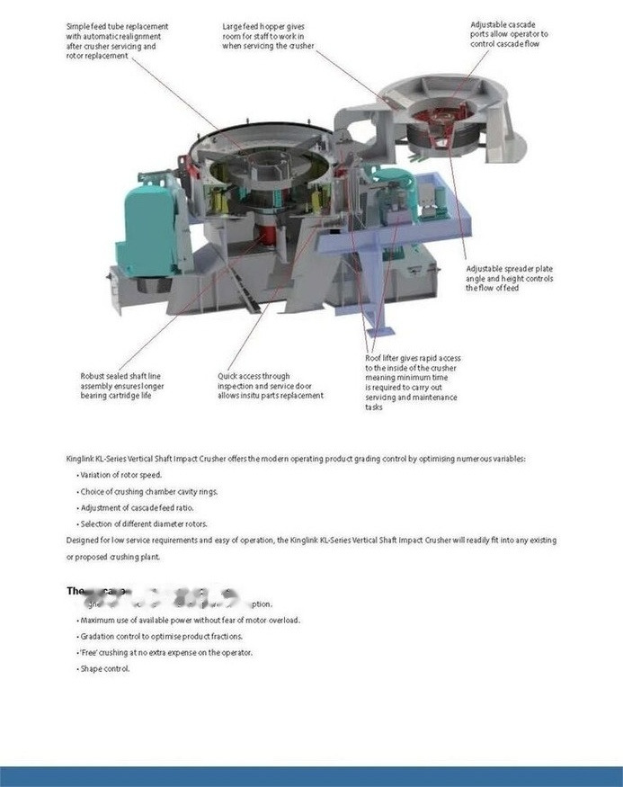 New Impact crusher Kinglink VSI Crusher KL8: picture 7