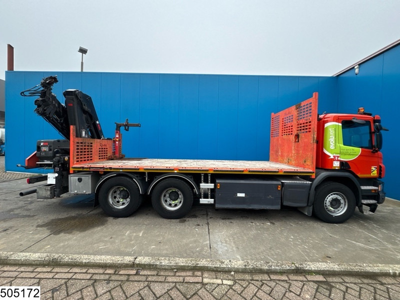 Dropside/ Flatbed truck, Crane truck Scania P 340 CNG, 6X4, EURO 6, Retarder, HIAB: picture 15