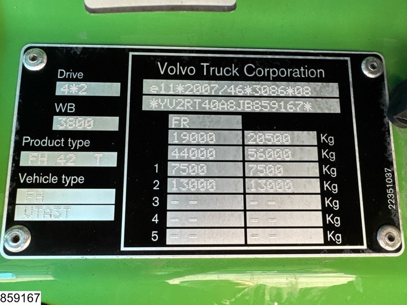 Tractor unit Volvo FH 500 EURO 6, Standairco, ACC, i-shift: picture 10