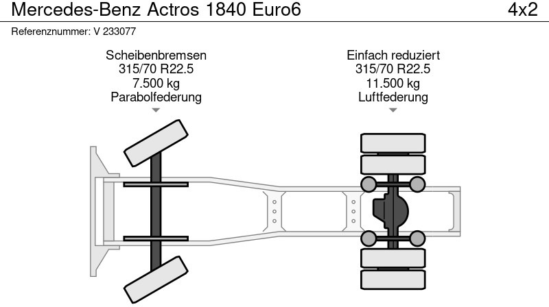 Tractor unit Mercedes-Benz Actros 1840 Euro6: picture 9