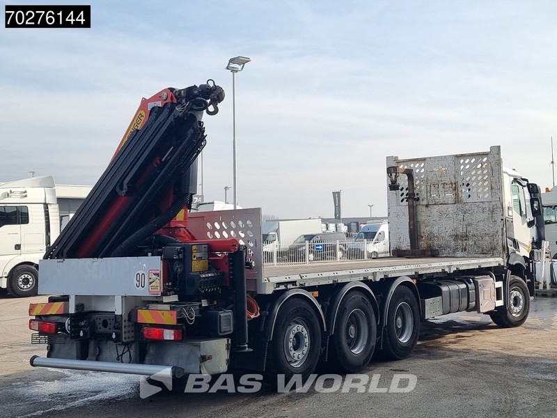 Dropside/ Flatbed truck, Crane truck Renault C 380 8X4 Palfinger PK 23001 EH Remote Lift+Lenkachse Euro 6: picture 17