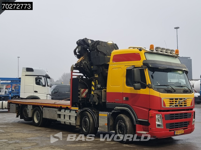 Dropside/ Flatbed truck, Crane truck Volvo FM 440 8X2 NL-Truck Palfinger PK74002 Kran + Jib + Winch Lift+Lenkachse Euro 5: picture 19