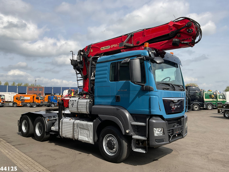 Tractor unit MAN TGS 33.480 6x6 Euro 6 Palfinger 27 Tonmeter boomkraan: picture 6