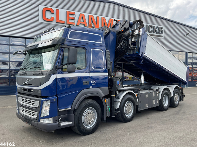 Tipper, Crane truck Volvo Volvo FM 500 Euro 6 HMF 50 Tonmeter laadkraan + Fly-Jib: picture 9