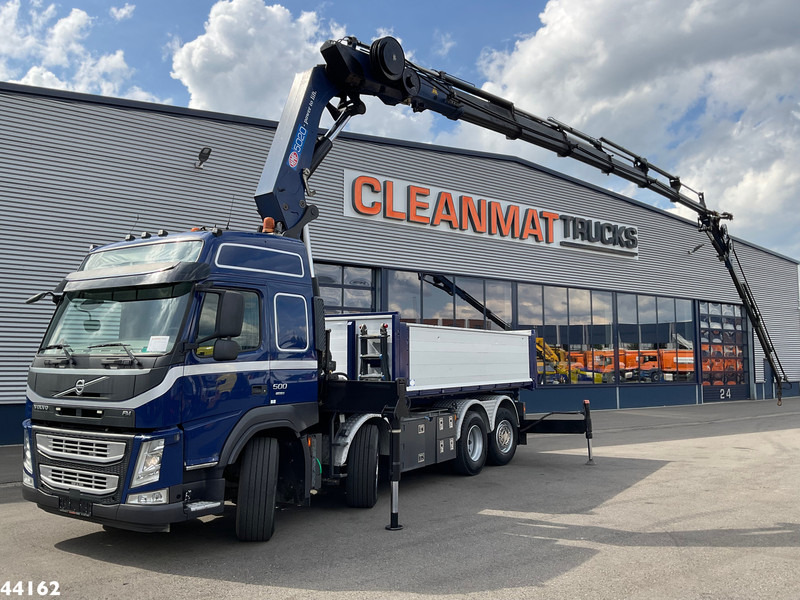 Tipper, Crane truck Volvo Volvo FM 500 Euro 6 HMF 50 Tonmeter laadkraan + Fly-Jib: picture 10