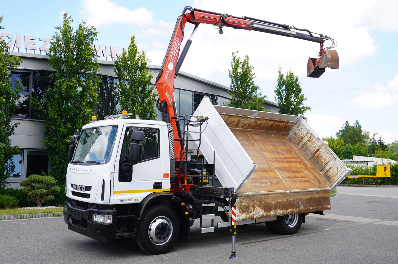 Tipper, Crane truck IVECO Eurocargo 160E22 EEV Dump truck / Bortmatic / Crane FASSI F95A.0.22: picture 14