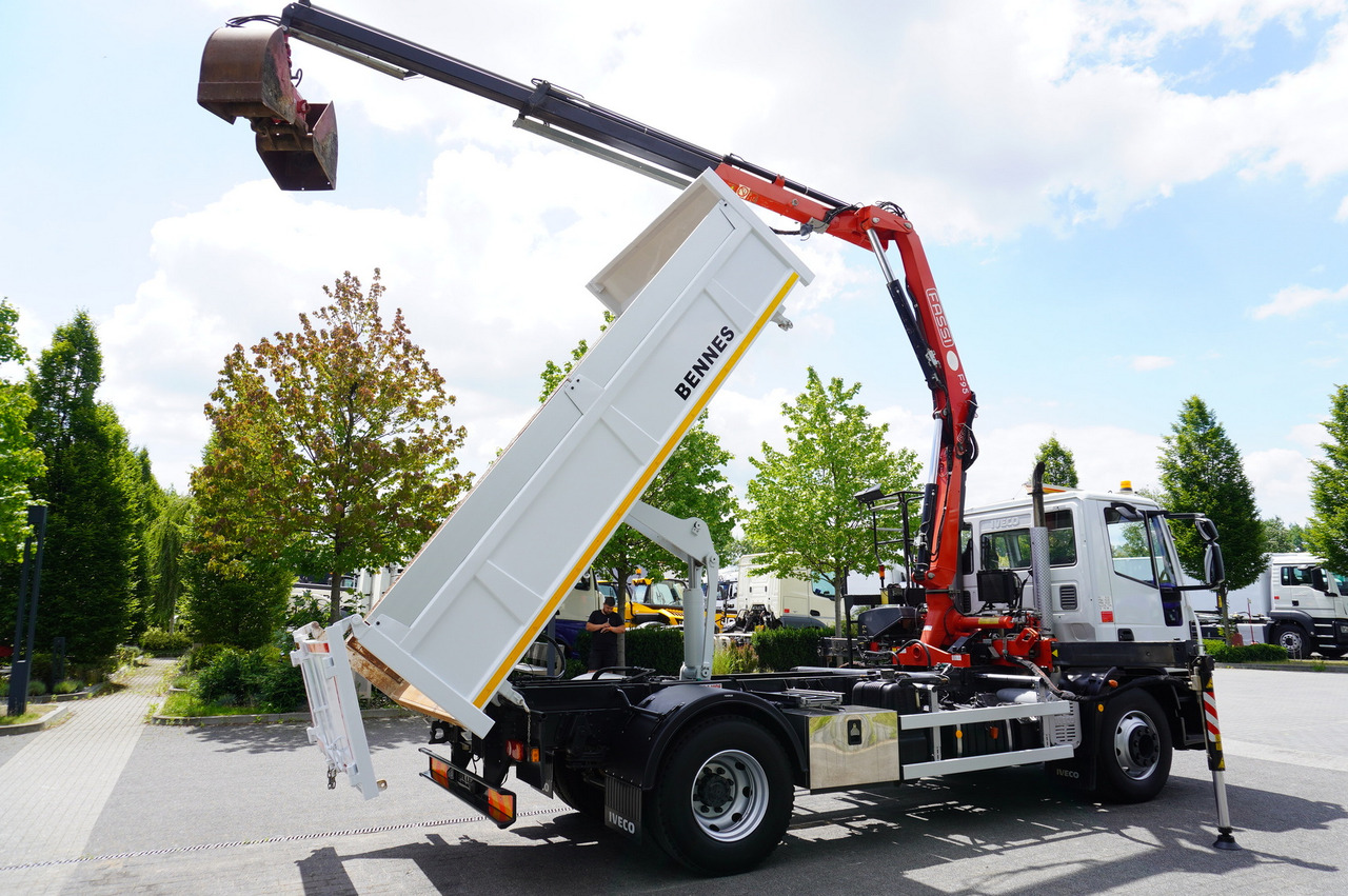 Tipper, Crane truck IVECO Eurocargo 160E22 EEV Dump truck / Bortmatic / Crane FASSI F95A.0.22: picture 11