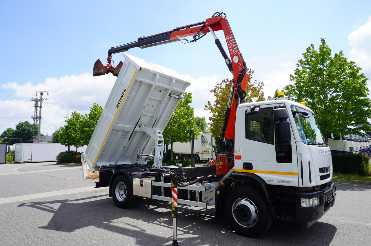 Tipper, Crane truck IVECO Eurocargo 160E22 EEV Dump truck / Bortmatic / Crane FASSI F95A.0.22: picture 10