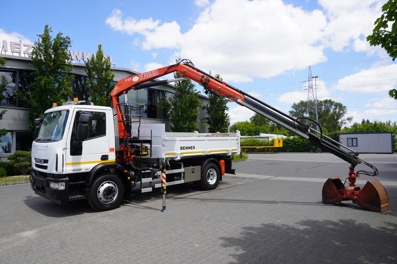 Tipper, Crane truck IVECO Eurocargo 160E22 EEV Dump truck / Bortmatic / Crane FASSI F95A.0.22: picture 19