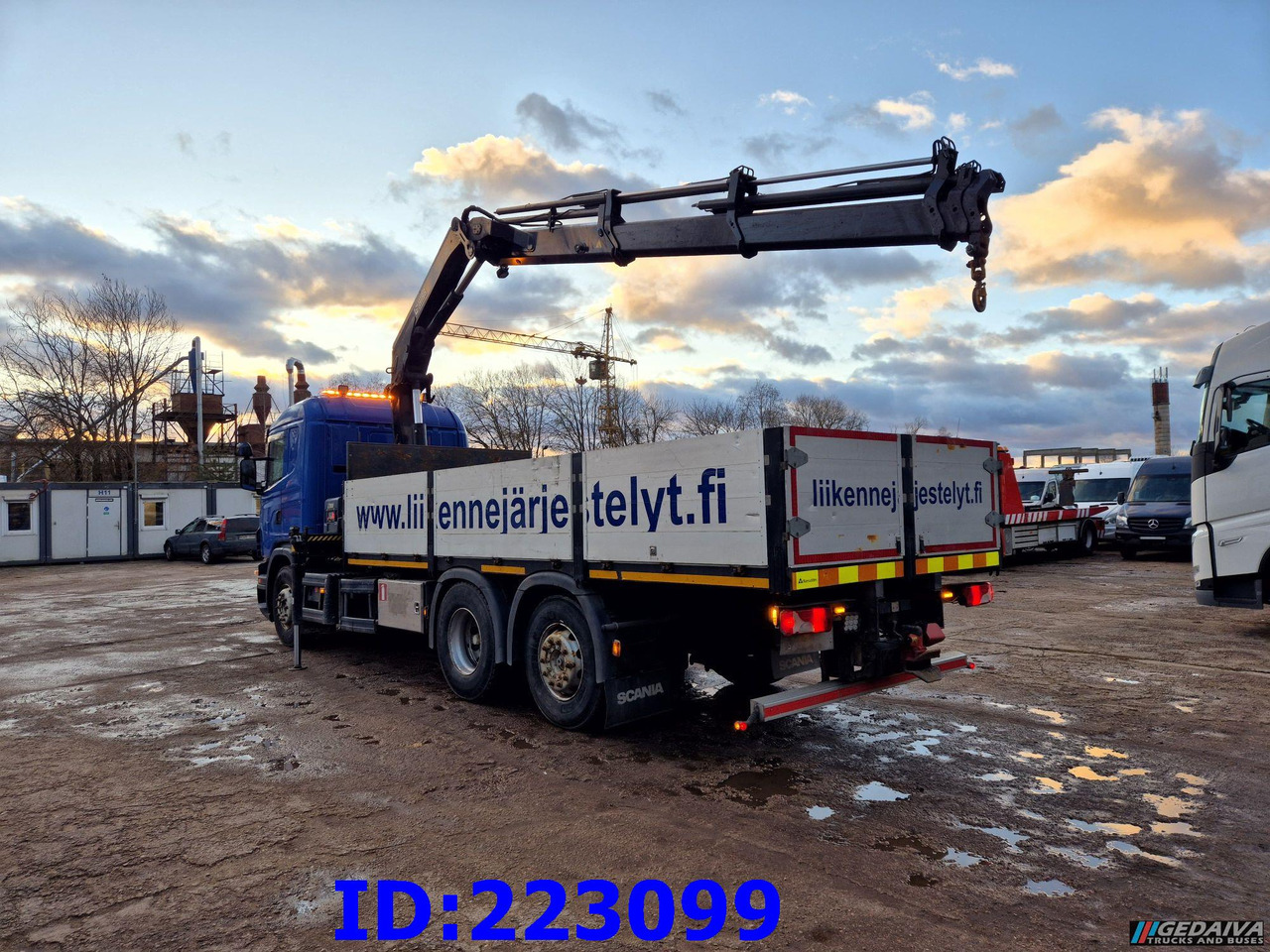 Dropside/ Flatbed truck SCANIA G440 6x2 +  Crane HIAB X-Hiduo 188: picture 6