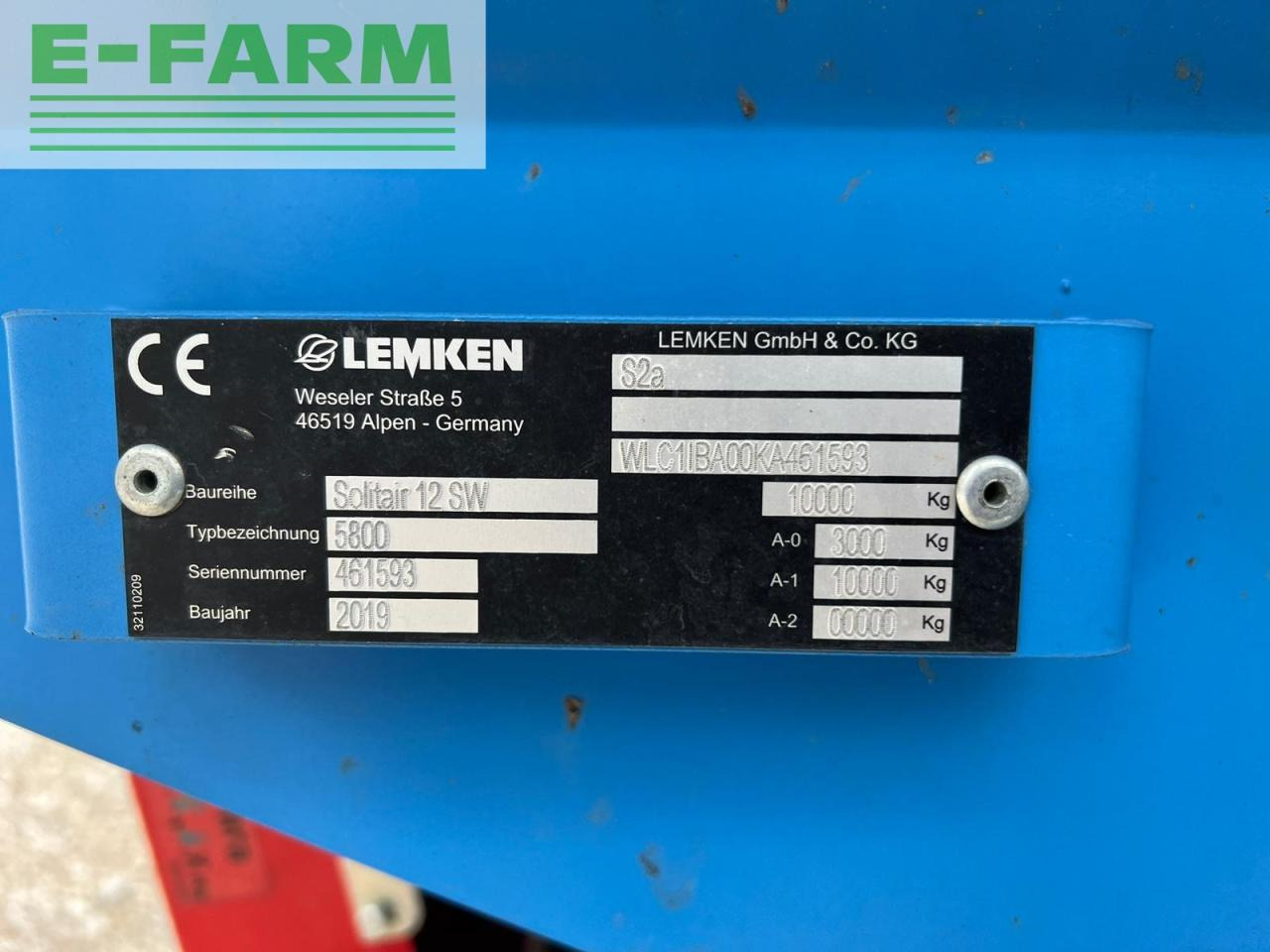 Precision sowing machine Lemken Azurit 9 8.75 Solitair 12/5800: picture 15