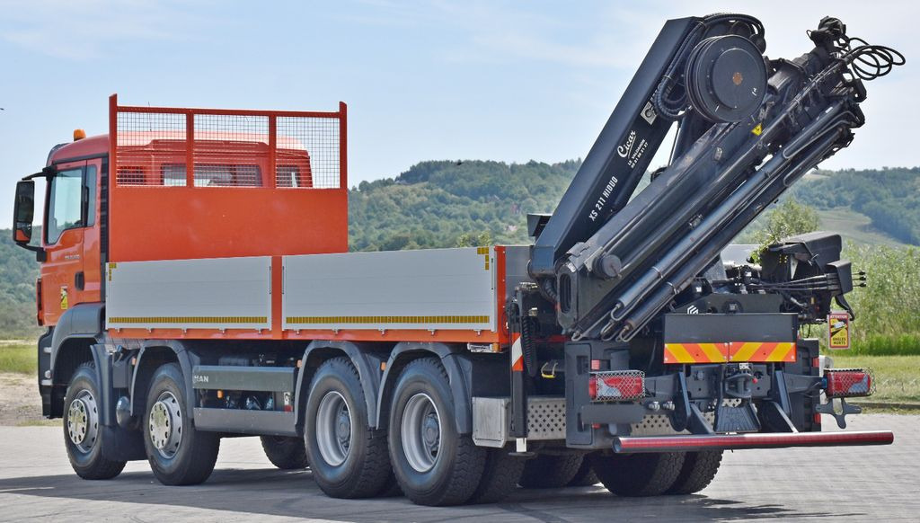 Crane truck, Dropside/ Flatbed truck MAN TGS 35.440 * HIAB 211 E-6 HIDUO +FUNK / 8x4: picture 7