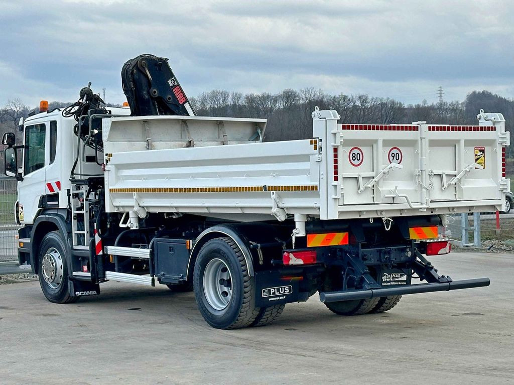 Crane truck, Tipper Scania P 280 * HIAB 122 B - 2 HIDUO + FUNK* TOPZUSTAND: picture 8