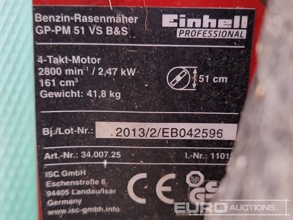 Construction equipment Einhell Petrol + Viking Electric Walk Behind Lawnmowers (3 of): picture 7