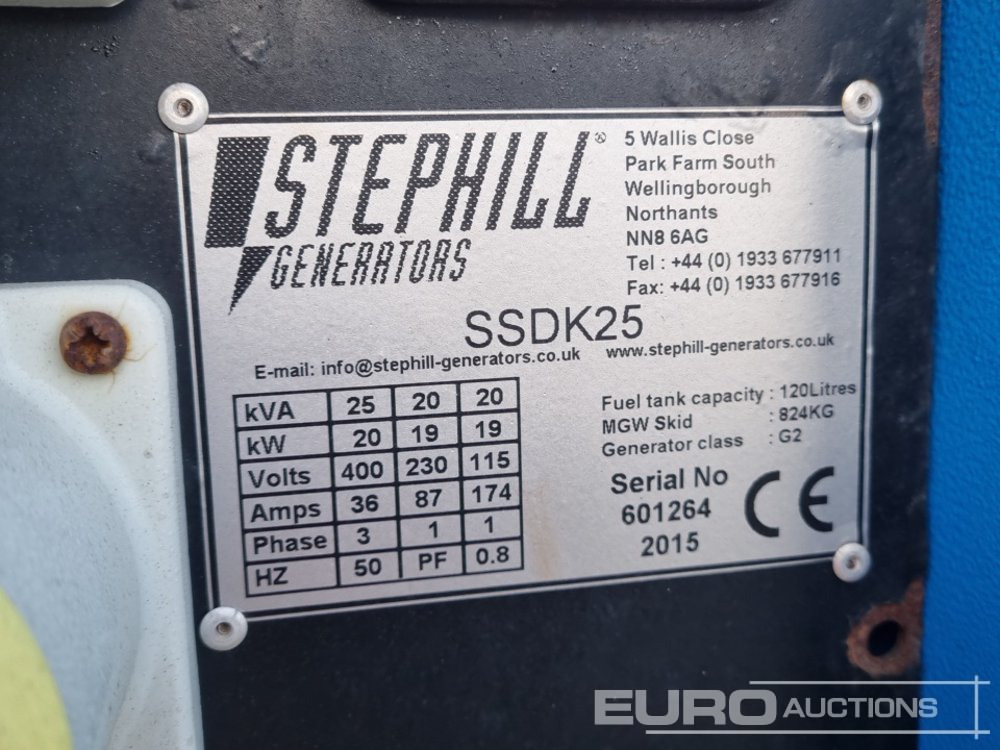 Generator set 2015 Stephill SSDK25: picture 23